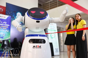 2026年人工智能日（AI Day 2026）活动现场的产品展示与推介区域。