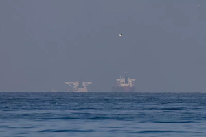 当地时间4月8日，船舶追踪网站MarineTraffic记录到美伊同意停火后首批通过霍尔木兹海峡的船舶活动。