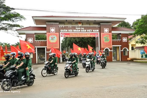 在2025年‘军队青年与交通文化日活动框架内的一项巡游宣传活动。