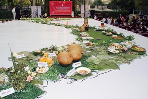 越南美食地图模型。图自越通社