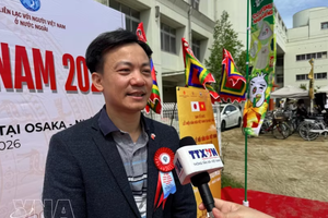 ANPz有限公司创始人兼首席执行官高青定接受越通社驻日本记者采访。图自越通社