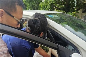 第八军区第四师军民医务所接收和成功救治一名在汽车内分娩的孕妇。图：越通社