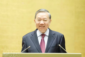 党中央总书记、国家主席苏林担任指委会主任。图自越通社