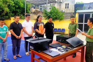 从事银行账户买卖，非法获利数十亿元的团伙。图源：清化省公安