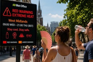英国气象机关警告民众防范极端高温。图：SOCK GEEKS。