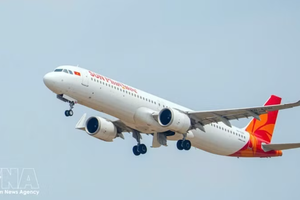 太阳富国航空的飞机。图自越通社