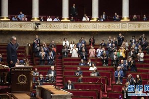 位于法国巴黎的国民议会。附图。