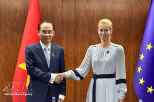 越南外交部长黎怀忠与欧盟外交与安全政策高级代表兼欧盟委员会副主席卡娅·卡拉斯。图片来源：越通社
