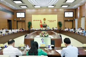 国会常务委员会第四次会议。图自越通社