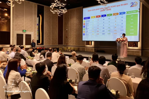 新闻发布会现场。图自越通社