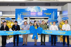 越游航空公司（Vietravel Airlines）胡志明市（越南）—深圳（中国）直飞航线开通仪式。图自baodautu.vn