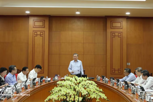 党中央总书记、国家主席苏林讲话。图自越通社