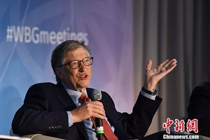 资料图：比尔·盖茨。 中新社记者 刁海洋 摄