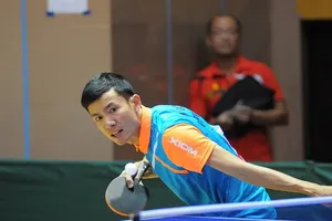 Đinh Quang Linh lần thứ 3 liên tiếp vô địch đơn nam quốc gia. Tác giả: TÙNG LÂM