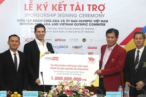 Đoàn thê thao Việt Nam dự SEA Games 2017 có thêm 1 tỷ tài trợ. tác giả: NGỌC HẢI