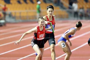Đội tiếp sức hỗn hợp 4x400m của Việt Nam đang là đương kim vô địch SEA Games. Ảnh: DŨNG PHƯƠNG