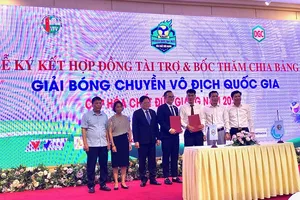 Liên đoàn bóng chuyền Việt Nam đã có nhà tài trợ mới ở mùa giải 2022. Ảnh: MINH CHIẾN