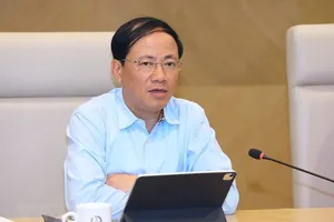 Trưởng Tiểu ban thông tin truyền thông của SEA Games 31 - ông Phạm Anh Tuấn đánh giá cao sự hiệu quả của công việc truyền thông của các cơ quan báo chí đã đưa thông tin về SEA Games 31 vừa qua. Ảnh: TTXVN