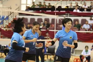 Cầu thủ VTV Bình Điền Long An đã giành vé vào bán kết giải năm nay. Ảnh: T.THẢO