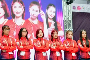 Đội nữ môn thể thao điện tử của Việt Nam đã có tấm HCV trong ngày cuối tranh tài. Ảnh: BTC