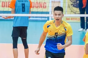 Nguyễn Văn Quốc Duy được chờ đợi tỏa sáng tại giải bóng chuyền ở Long An. Ảnh: T.THẢO