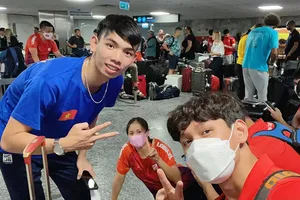 Huy Hoàng đã trở về Việt Nam tập luyện từ sau tập huấn tại Hungary. Ảnh: H.H