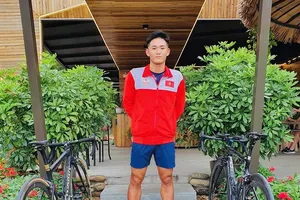 Lâm Quang Nhật cho biết sẽ khoác áo đội triathlon TPHCM dự Đại hội thể thao toàn quốc năm nay. Ảnh: L.Q.NHẬT