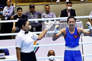 Nguyễn Thị Tâm đã để lại ấn tượng khi thi đấu SEA Games 31 vừa qua. Ảnh: BCT