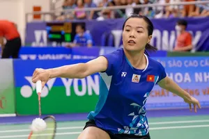 Thùy Linh đã có chiến thắng dễ tại vòng 1 giải cầu lông quốc tế Đà Nẵng. Ảnh: N.A