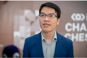 Lê Quang Liêm đang thi đấu và tạm ở nhóm đầu giải Champions Chess Tour 2022. Ảnh: Adressa