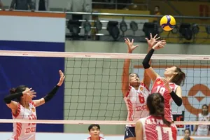 Onuma (6) vừa thi đấu tại Bắc Ninh bây giờ tiếp tục có mặt ở Thái Bình. Ảnh: T.THẢO