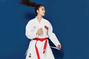 Nữ võ sĩ Trang Cẩm Lành đã dừng bước tại bán kết hạng 68kg nữ và nhận HCĐ. Ảnh: TCL