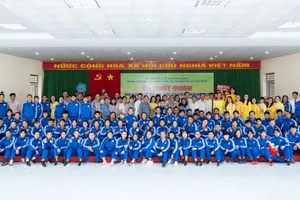 Đoàn thể thao An Giang quyết giành thứ hạng tốt nhất ở kỳ Đại hội thể thao năm nay. Ảnh: VHTTAG