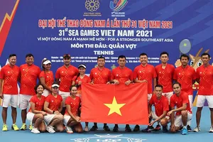 Đội quần vợt Việt Nam tại SEA Games 31 từng giành 1 HCV nhưng tới SEA Games 32 sẽ không đặt mục tiêu HCV do vắng Lý Hoàng Nam. Ảnh: VTF