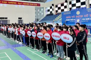 Các lực sĩ thanh thiếu niên toàn quốc có mặt tại Đà Lạt (Lâm Đồng). Ảnh: MINH MINH