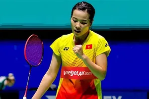 Thùy Linh đã lọt vào bán kết đơn nữ giải Challenge Việt Nam 2023. Ảnh: NHẬT ANH