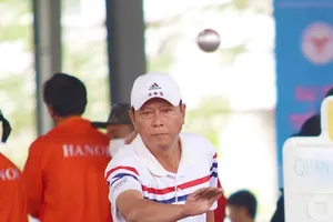 VĐV Huỳnh Công Tâm đã giành tấm HCV đơn nam cho đội nhà Bà Rịa-Vũng Tàu tại giải vô địch quốc gia 2023 và đây là gương mặt đang tập trung cùng đội tuyển quốc gia. Ảnh: LƯỢNG LƯỢNG