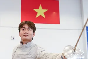 Nguyễn Văn Quyết đã để thua đối thủ người Mỹ tại giải Grand Prix 2023 ở Hàn Quốc. Ảnh: MINH QUÂN