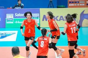 Đội tuyển bóng chuyền nữ Việt Nam tiếp tục ở lại Vĩnh Phúc tập cho tới khi lên đường vào ngày 7-5. Ảnh: AVC