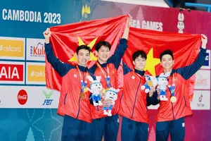 Bơi Việt Nam đã giành được 7 tấm HCV tại SEA Games 32. Ảnh: DŨNG PHƯƠNG