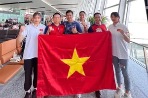 Đội jujitsu Việt Nam đi thi đấu tại Thái Lan. Ảnh: MINH MINH