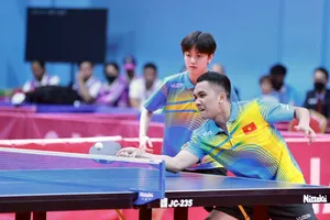 Trần Mai Ngọc và Đinh Anh Hoàng là thành viên đội tuyển bóng bàn Việt Nam dự kiến đi Mỹ thi đấu trong tháng 6. Ảnh: DŨNG PHƯƠNG