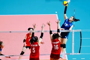 Vi Thị Như Quỳnh thi đấu tại SEA Games 32 vừa qua. Ảnh: DŨNG PHƯƠNG