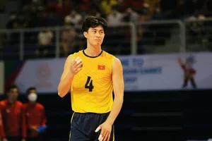 Chủ công Quản Trọng Nghĩa vẫn chưa thể lên tập trung cùng đội tuyển bóng chuyền nam Việt Nam dù đội tuyển đã tập được nửa tháng. Ảnh: DŨNG PHƯƠNG