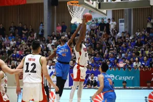 Trận đầu tiên của mùa giải VBA 2023, Saigon Heat đã thắng Hanoi Buffaloes. Ảnh: VBA