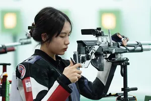 Xạ thủ Lê Thị Mộng Tuyền của bắn súng trẻ TPHCM sẽ thi đấu giải năm nay ở Đà Nẵng. Ảnh: D.P