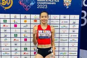 Huỳnh Thị Mỹ Tiên sẽ không có trong danh sách điền kinh Việt Nam thi đấu ASIAD 19-2022. Ảnh: MINH MINH