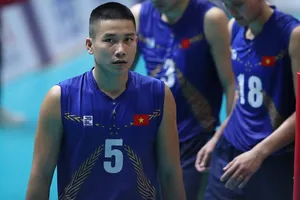 Quốc Duy đã trở lại thi đấu nhưng chưa để lại nhiều dấu ấn trong trận đầu của tuyển Việt Nam tại SEA V.League 2023. Ảnh: DŨNG PHƯƠNG