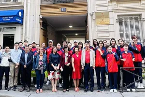 Đội tuyển bóng chuyền nữ Việt Nam rất tự tin trước trận đấu gặp đội bóng chuyền nữ Pháp. Ảnh: VFV