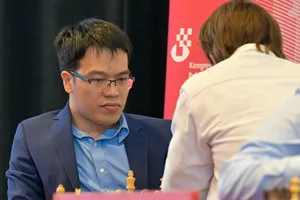 Lê Quang Liêm đã có ngôi vô địch giải cờ vua tại Biel (Thụy Sĩ). Ảnh: BIELCHESS